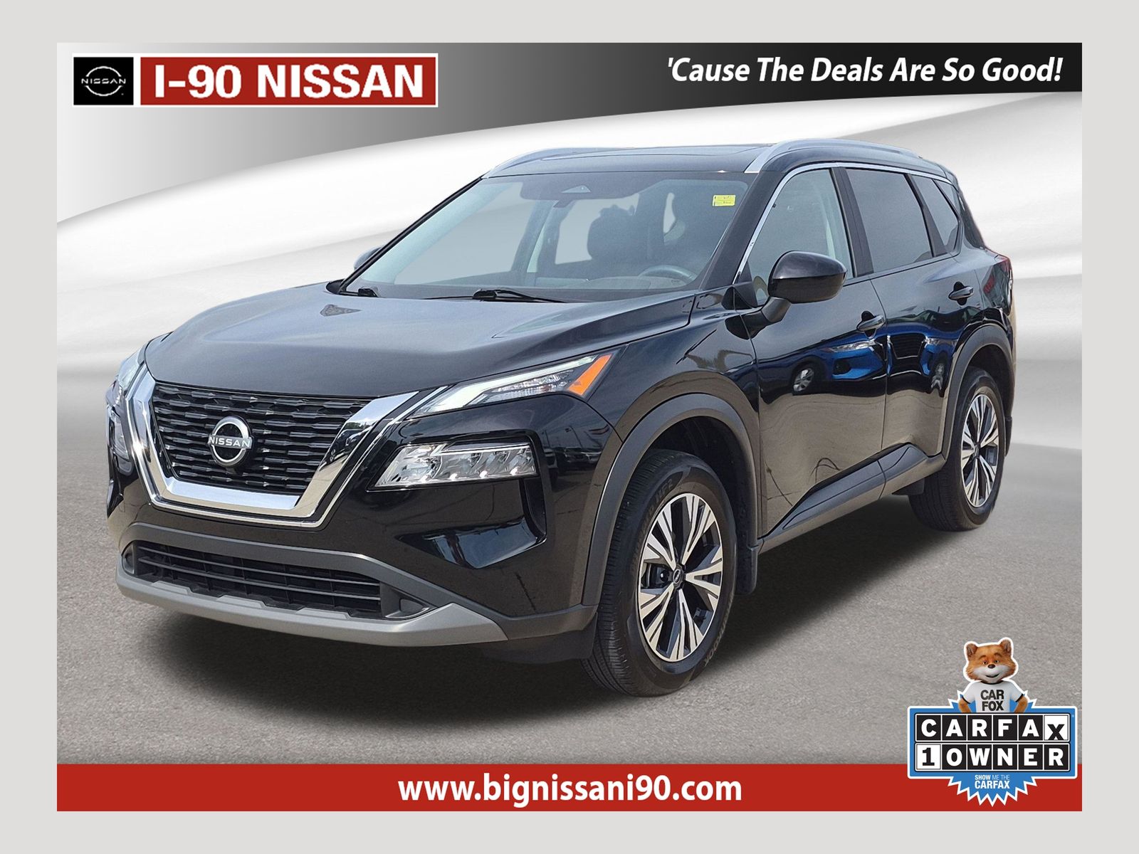 Super Black 2023 Nissan Rogue SUV / Crossover All-Wheel Drive Continuously Variable Transmission