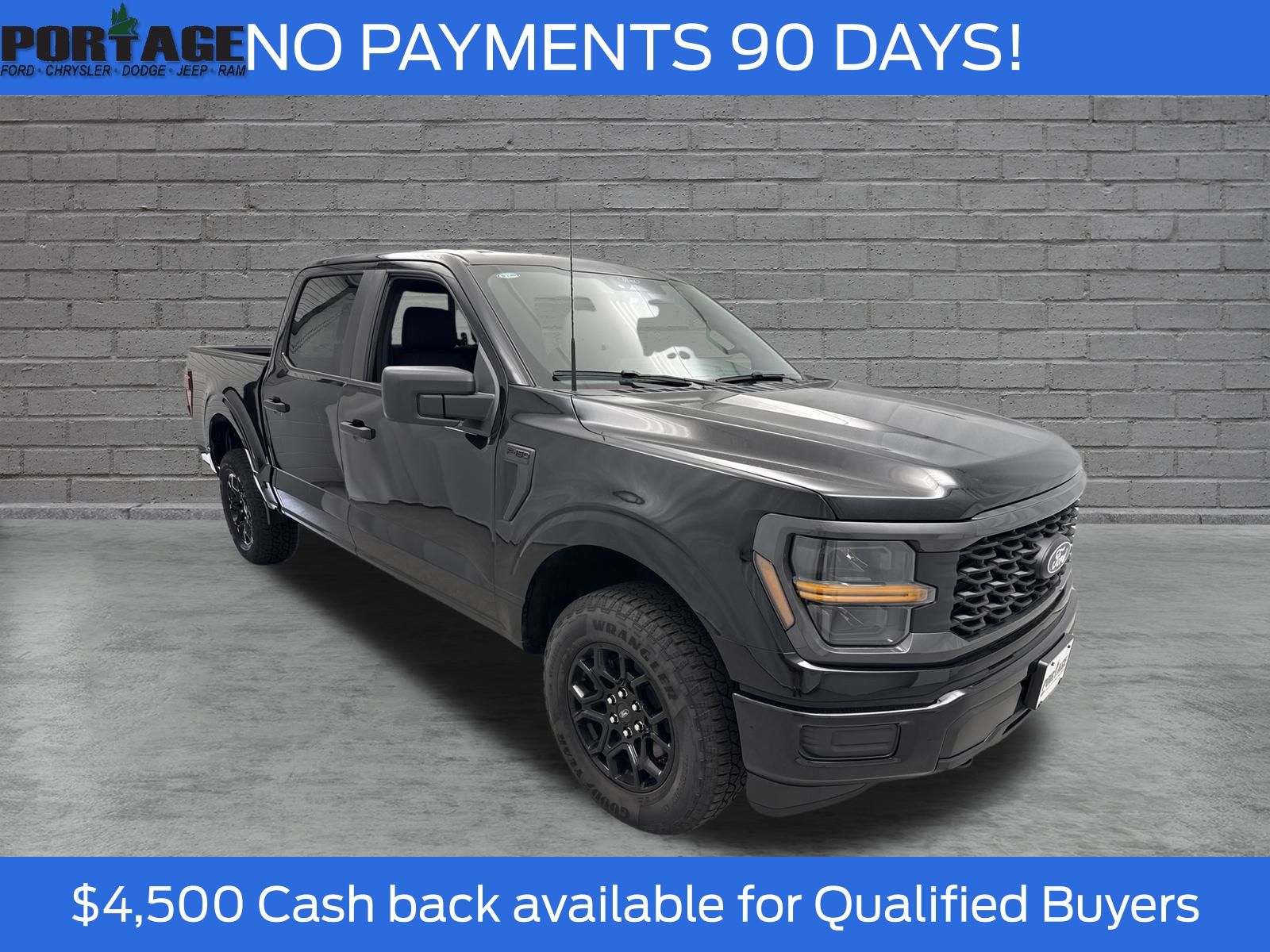 Black Metallic 2026 Ford F-150 Pickup Truck Four-Wheel Drive Automatic