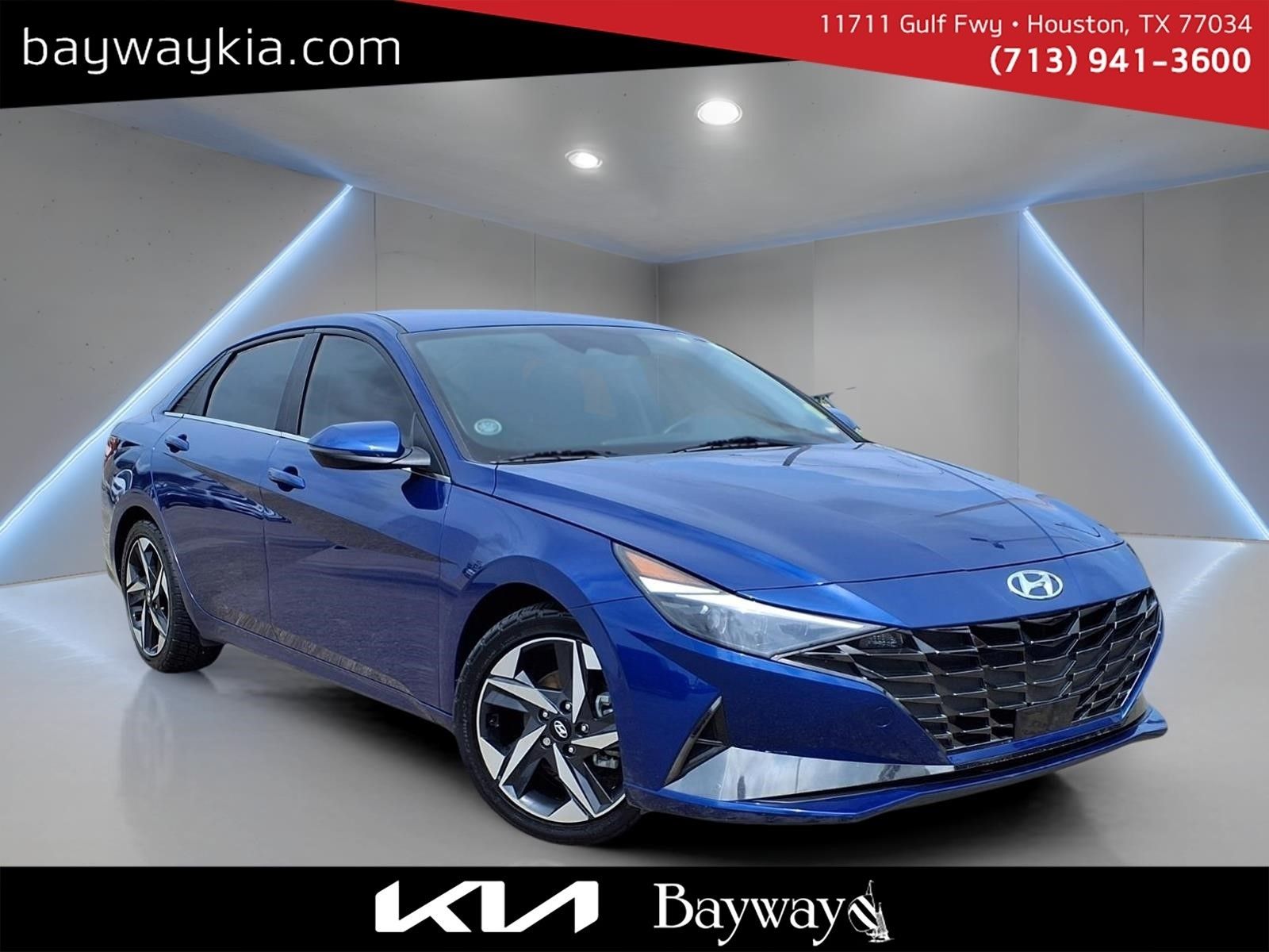 Intense Blue 2022 Hyundai Elantra Sedan Front-Wheel Drive Continuously Variable Transmission