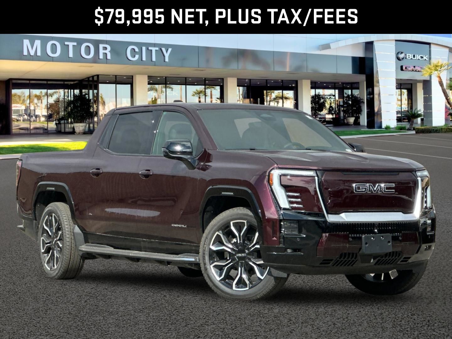 Dark Ember Tintcoat 2025 GMC Sierra EV Pickup Truck All-Wheel Drive 1-Speed Automatic