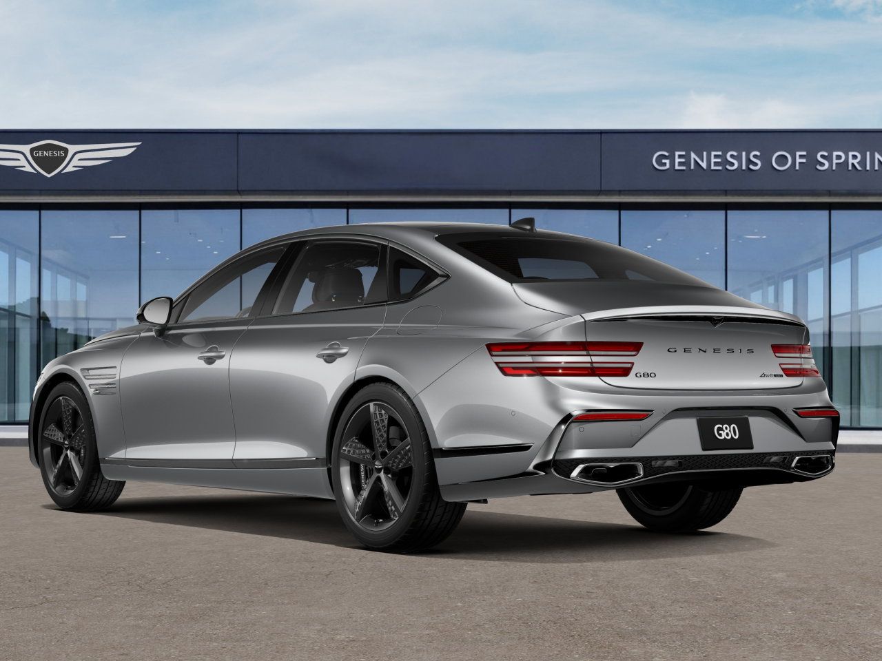 2026 Genesis G80 3.5T Sport Prestige Silver at Genesis of Spring