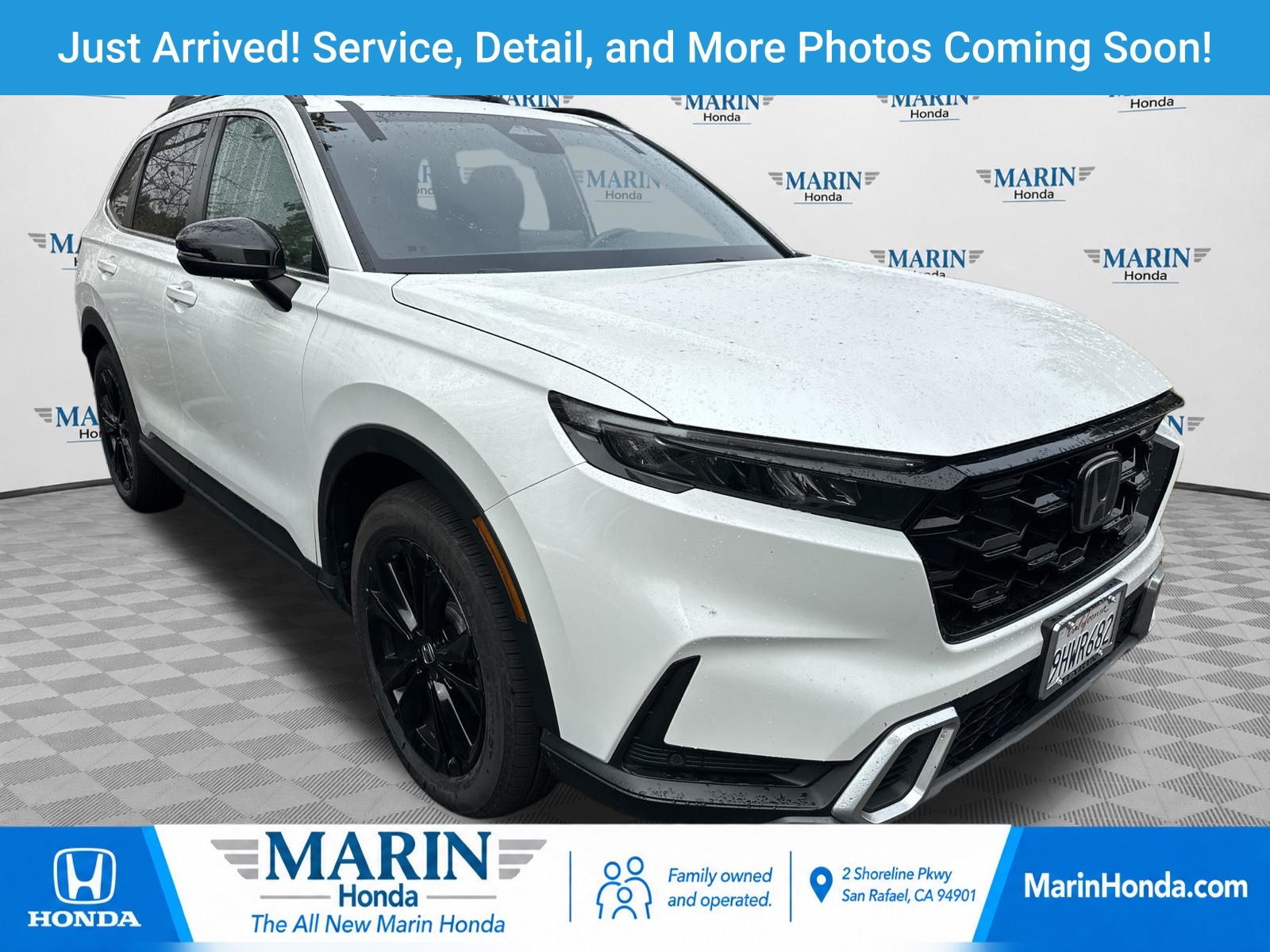 Platinum White Pearl 2024 Honda CR-V Hybrid SUV / Crossover All-Wheel Drive Continuously Variable Transmission