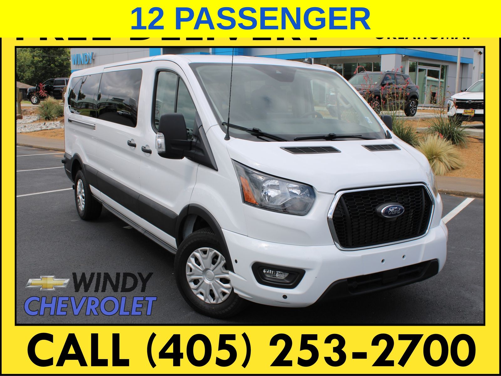 Oxford White 2024 Ford Transit Passenger Van Rear-Wheel Drive 