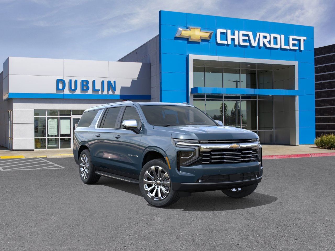 Lakeshore Blue Metallic 2026 Chevrolet Suburban Premier 4WD SUV / Crossover Four-Wheel Drive