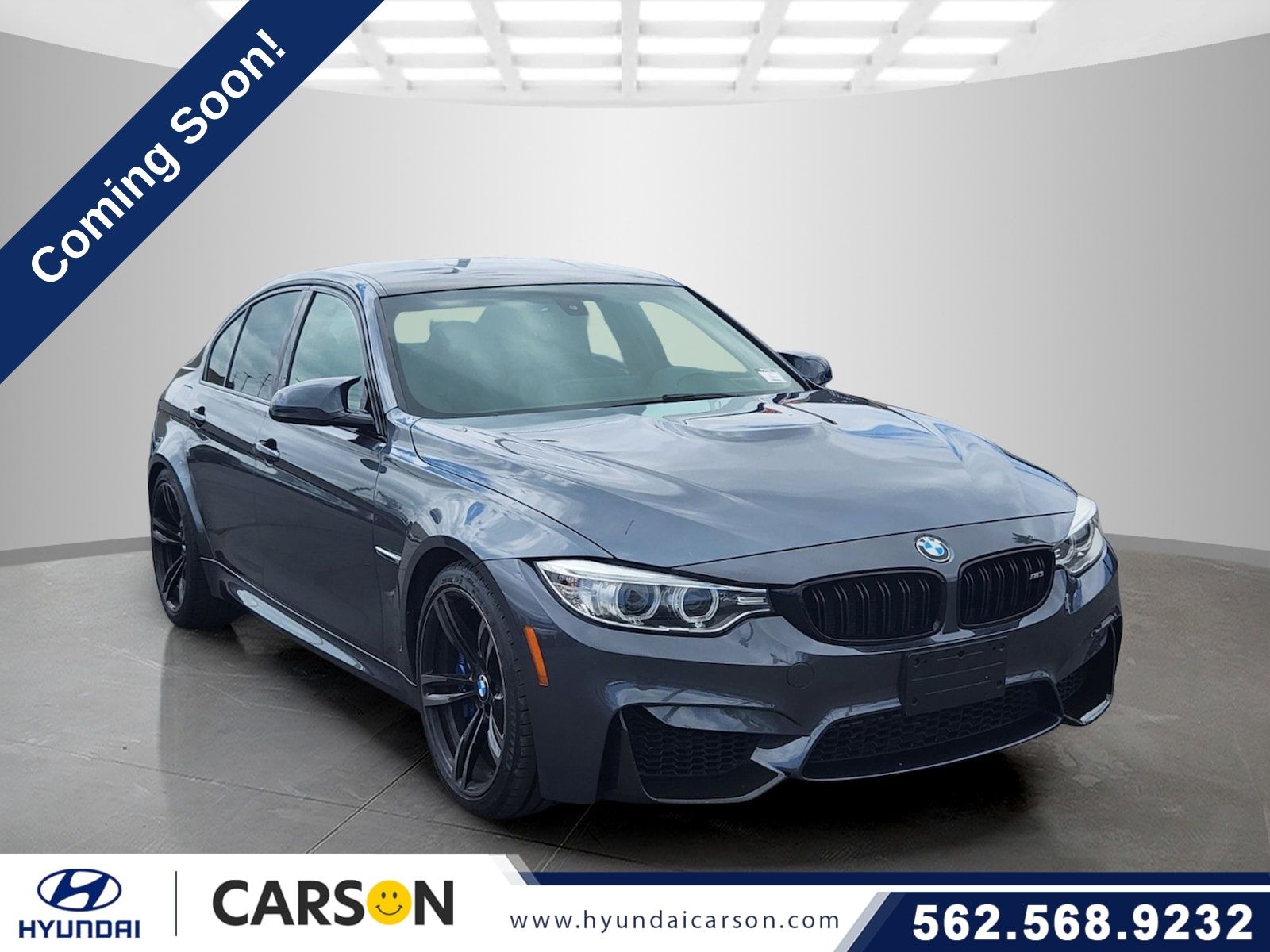 Mineral Gray Metallic 2015 BMW M3 Sedan Rear-Wheel Drive 6-Speed Manual