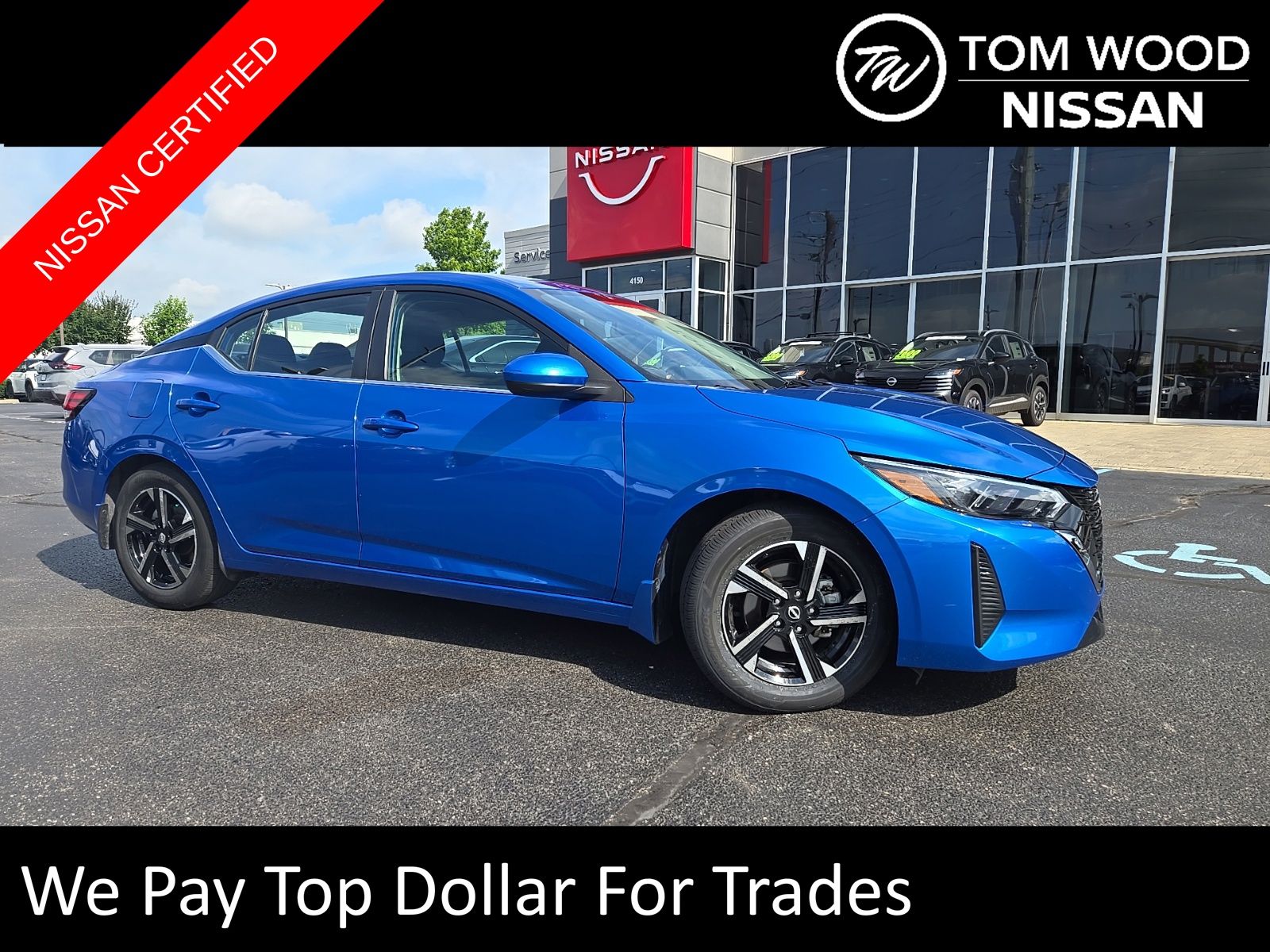 Electric Blue Metallic 2025 Nissan Sentra Sedan Front-Wheel Drive Continuously Variable Transmission