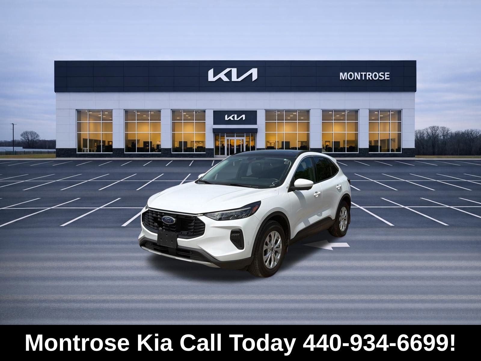 Oxford White 2023 Ford Escape SUV / Crossover All-Wheel Drive 8-Speed Automatic