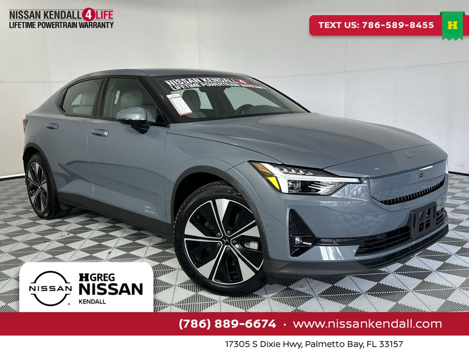 Thunder Metallic 2024 Polestar 2 Long Range Dual Motor AWD Sedan All-Wheel Drive 1-Speed Automatic