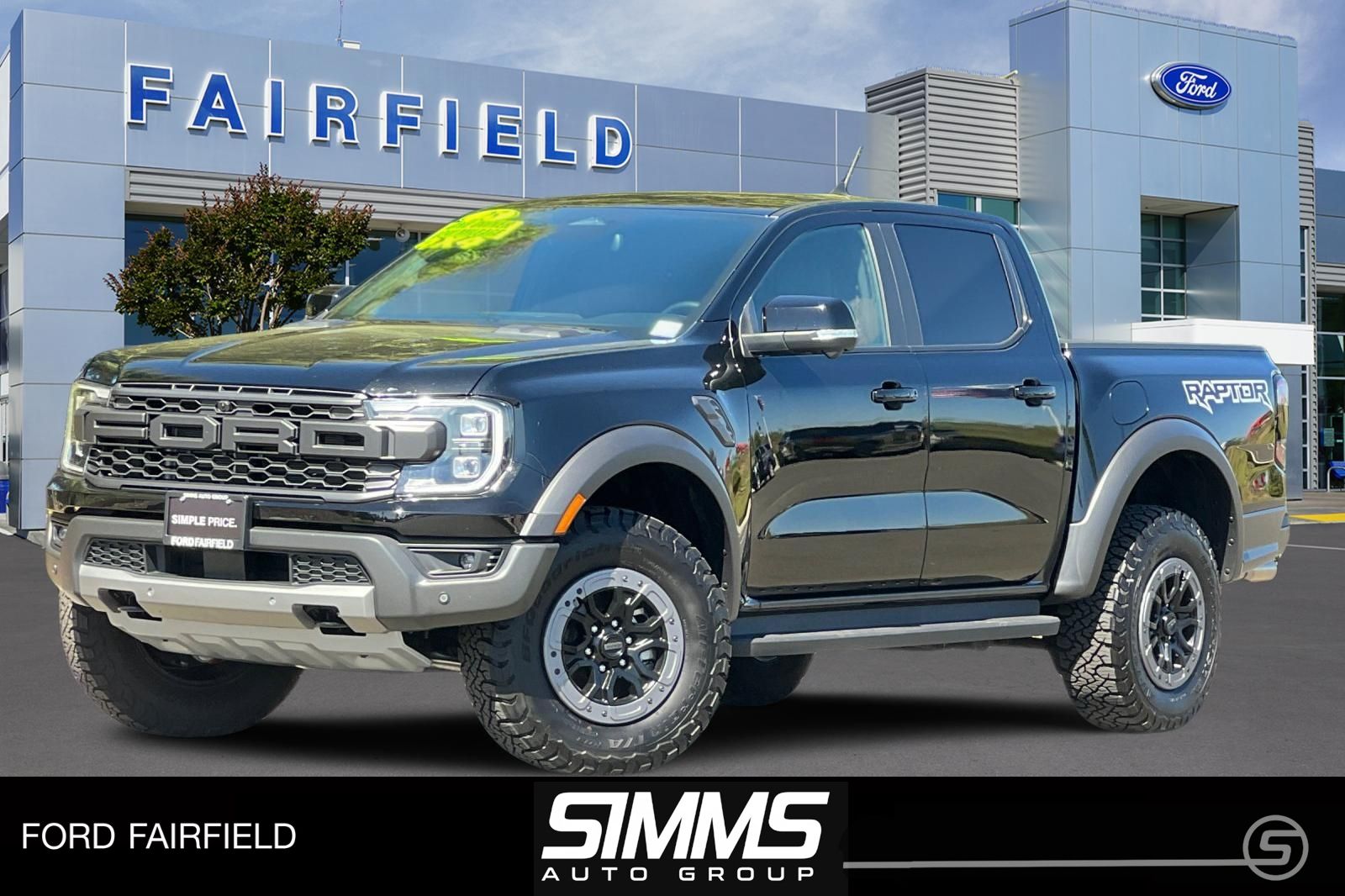 Shadow Black 2025 Ford Ranger Raptor SuperCrew 4WD Pickup Truck Four-Wheel Drive Automatic