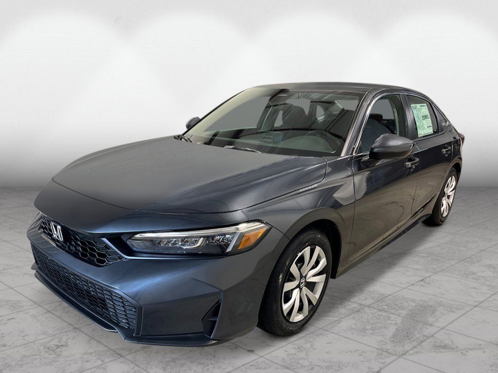 Meteorite Gray Metallic 2026 Honda Civic Sedan Front-Wheel Drive Continuously Variable Transmission