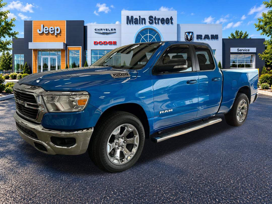 Blue Pearl 2021 RAM 1500 Pickup Truck Four-Wheel Drive 8-Speed Automatic