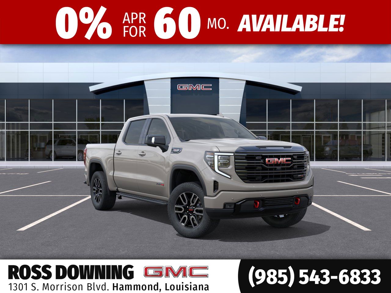 2026 GMC Sierra 1500 AT4 Beige at Ross Downing Buick GMC