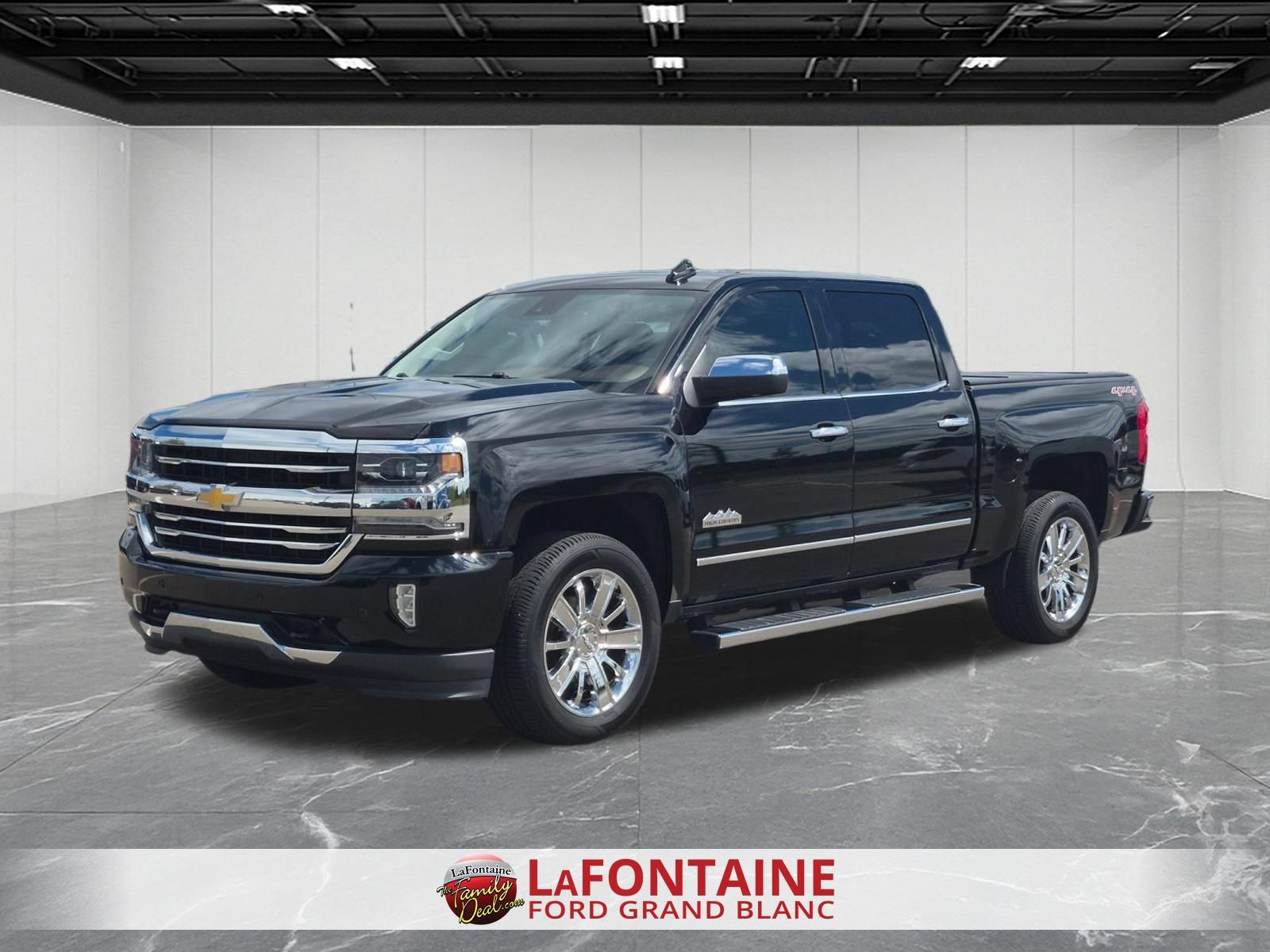 Black 2017 Chevrolet Silverado 1500 Pickup Truck Four-Wheel Drive 8-Speed Automatic Overdrive