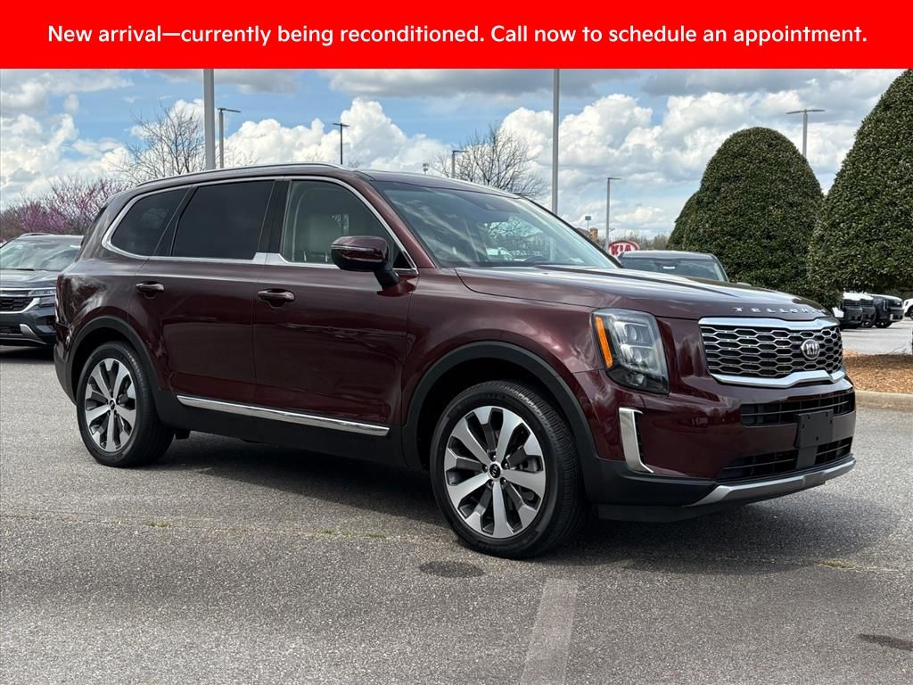 Red (Sangria) 2021 Kia Telluride EX AWD SUV / Crossover All-Wheel Drive 8-Speed Automatic