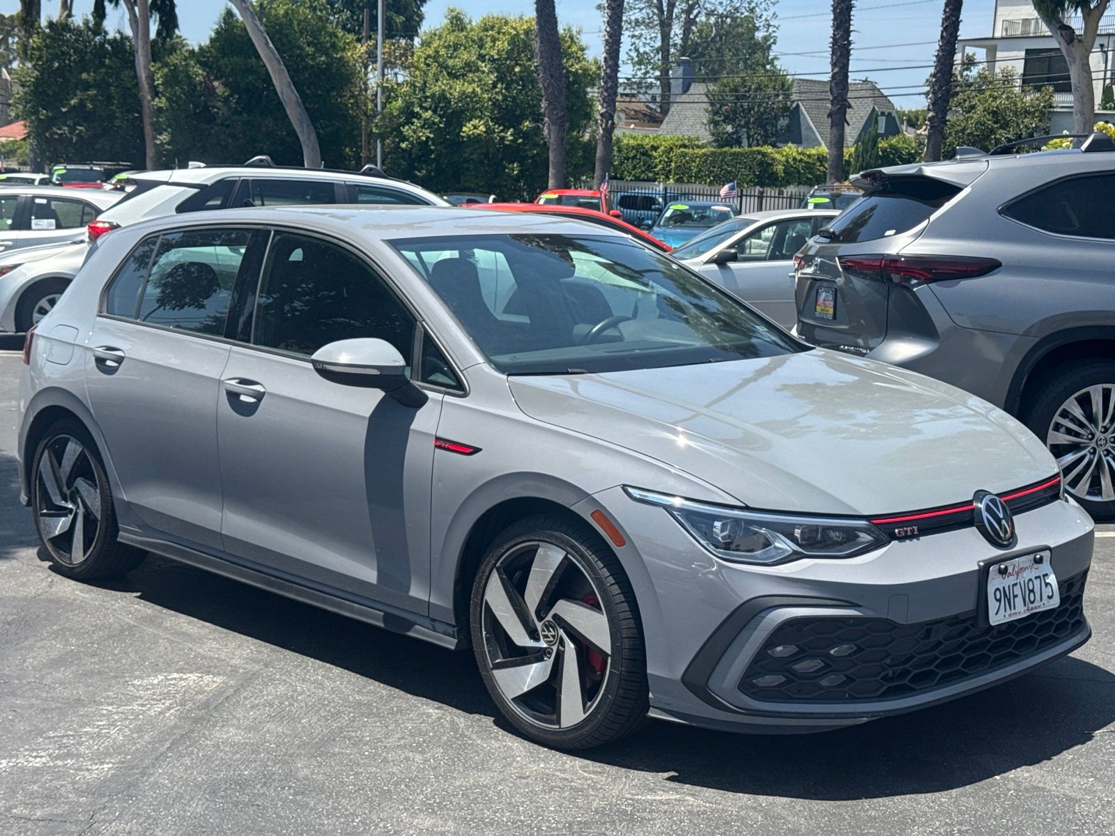 Moonstone Gray 2024 Volkswagen Golf GTI Hatchback Front-Wheel Drive 7-Speed Dual Clutch