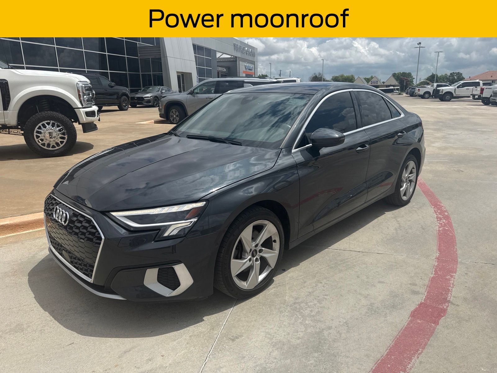 Gray 2023 Audi A3 Sedan Front-Wheel Drive 7-Speed Automatic