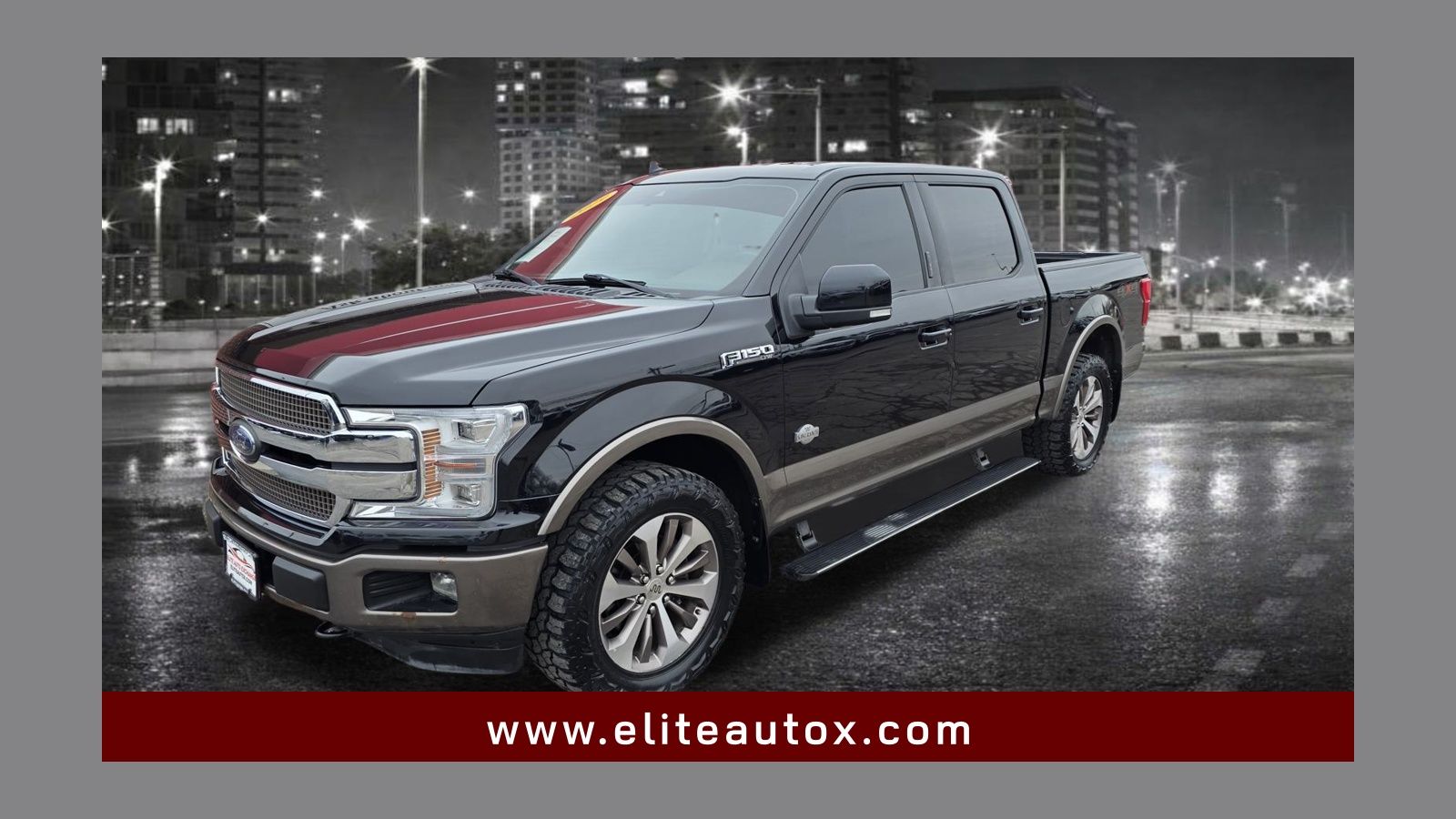Black 2019 Ford F-150 King Ranch SuperCrew 4WD Pickup Truck Four-Wheel Drive Automatic