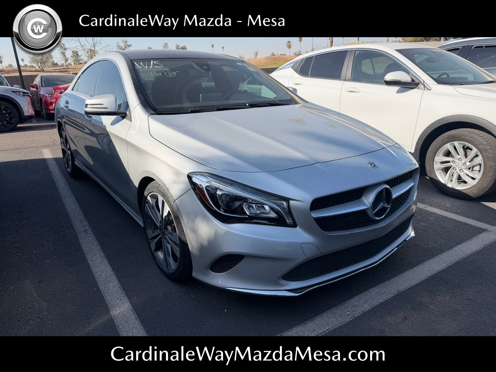 Polar Silver Metallic 2018 Mercedes-Benz CLA 250 Sedan Front-Wheel Drive 7-Speed Dual Clutch