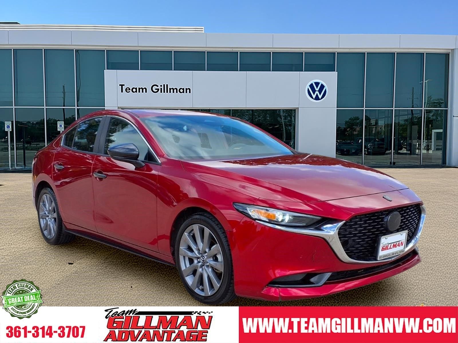 Soul Red Crystal Metallic 2025 Mazda MAZDA3 Sedan Front-Wheel Drive 6-Speed Automatic