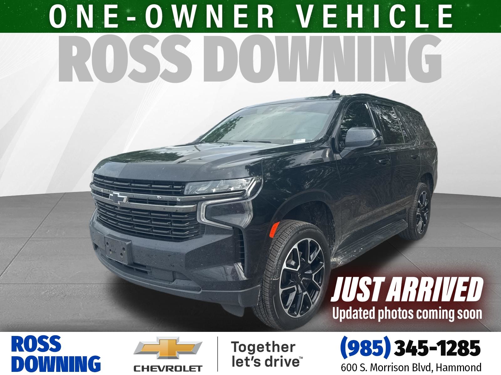 2021 Chevrolet Tahoe RST Black at Ross Downing Chevrolet