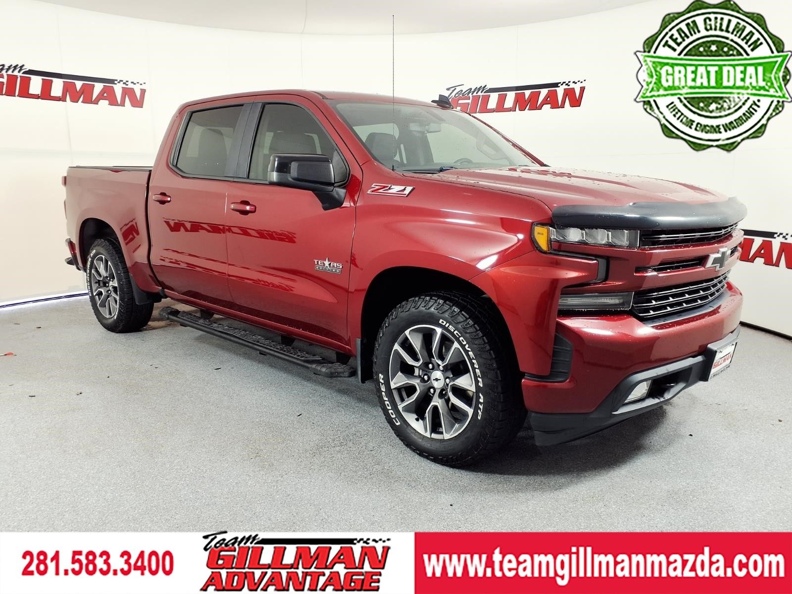 Cajun Red Tintcoat 2020 Chevrolet Silverado 1500 RST Crew Cab 4WD Pickup Truck Four-Wheel Drive 8-Speed Automatic