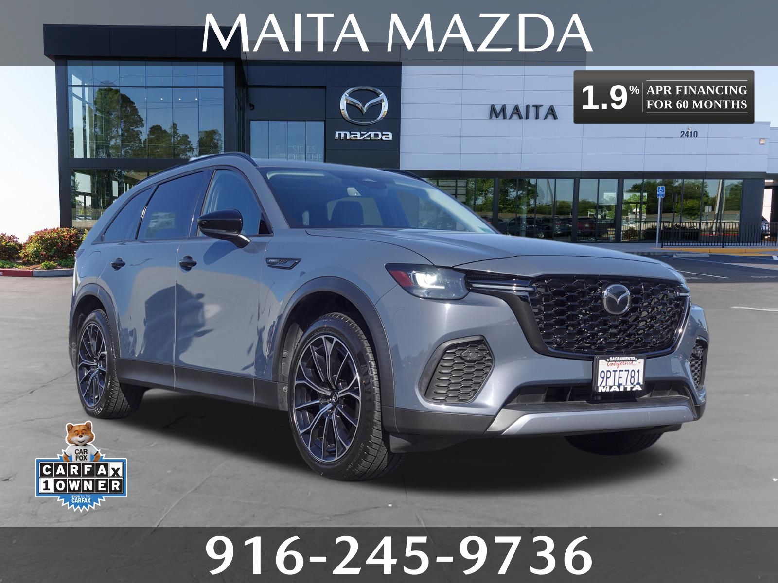 Polymetal Gray Metallic 2025 Mazda CX-70 SUV / Crossover All-Wheel Drive 8-Speed Automatic