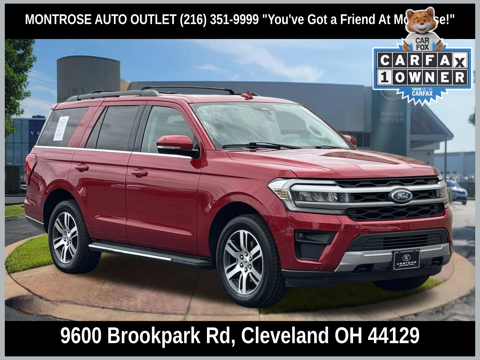 Red Metallic 2022 Ford Expedition SUV / Crossover Four-Wheel Drive Automatic
