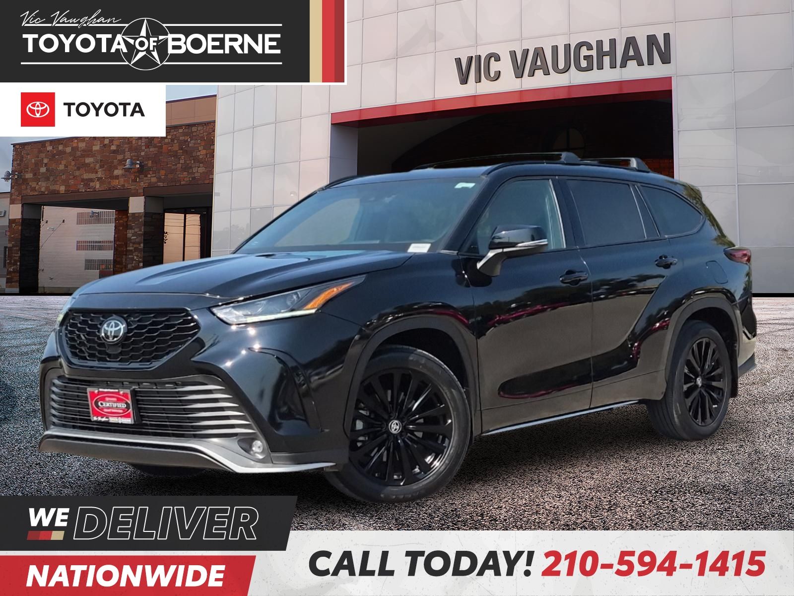 Midnight Black Metallic 2024 Toyota Highlander SUV / Crossover Front-Wheel Drive 8-Speed Automatic