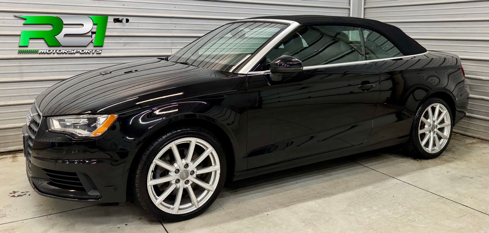 Brilliant Black 2015 Audi A3 2.0T quattro Premium Plus Cabriolet AWD Convertible All-Wheel Drive 6-Speed Automatic