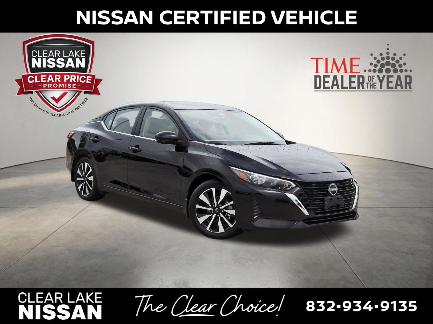 Super Black 2025 Nissan Sentra Sedan Front-Wheel Drive Continuously Variable Transmission