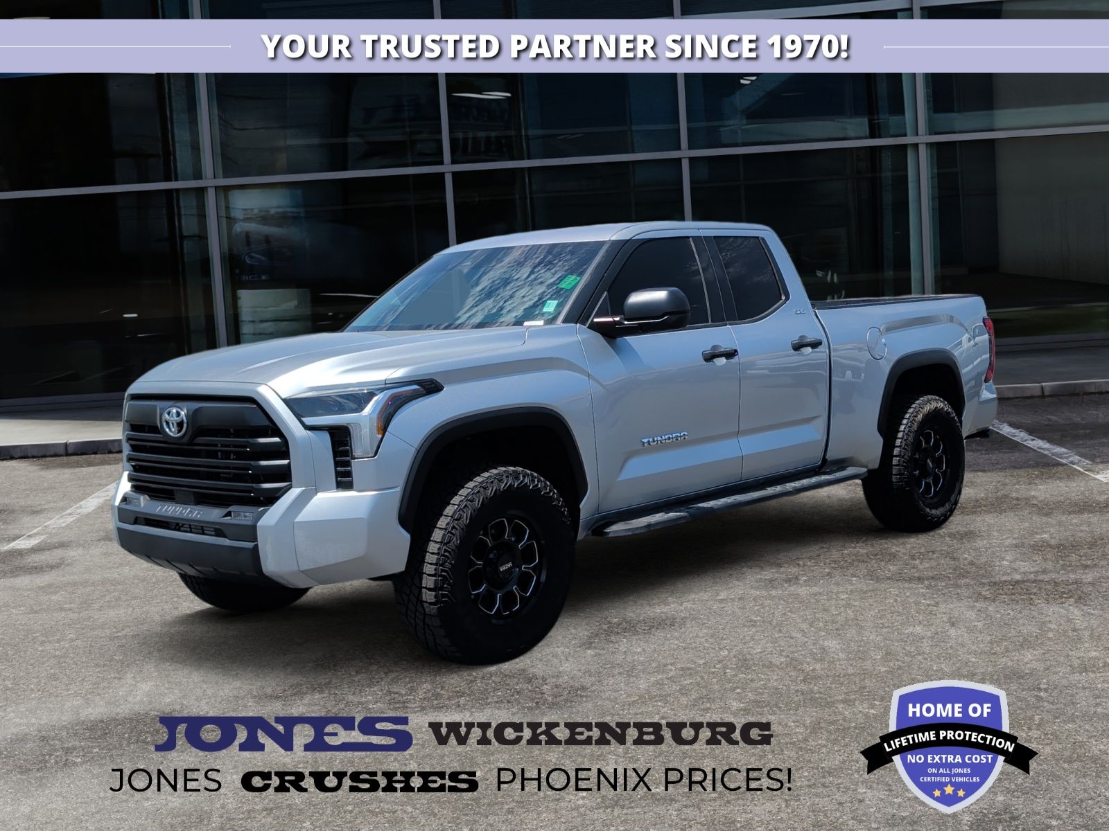 Celestial Silver Metallic 2023 Toyota Tundra Pickup Truck Four-Wheel Drive Automatic