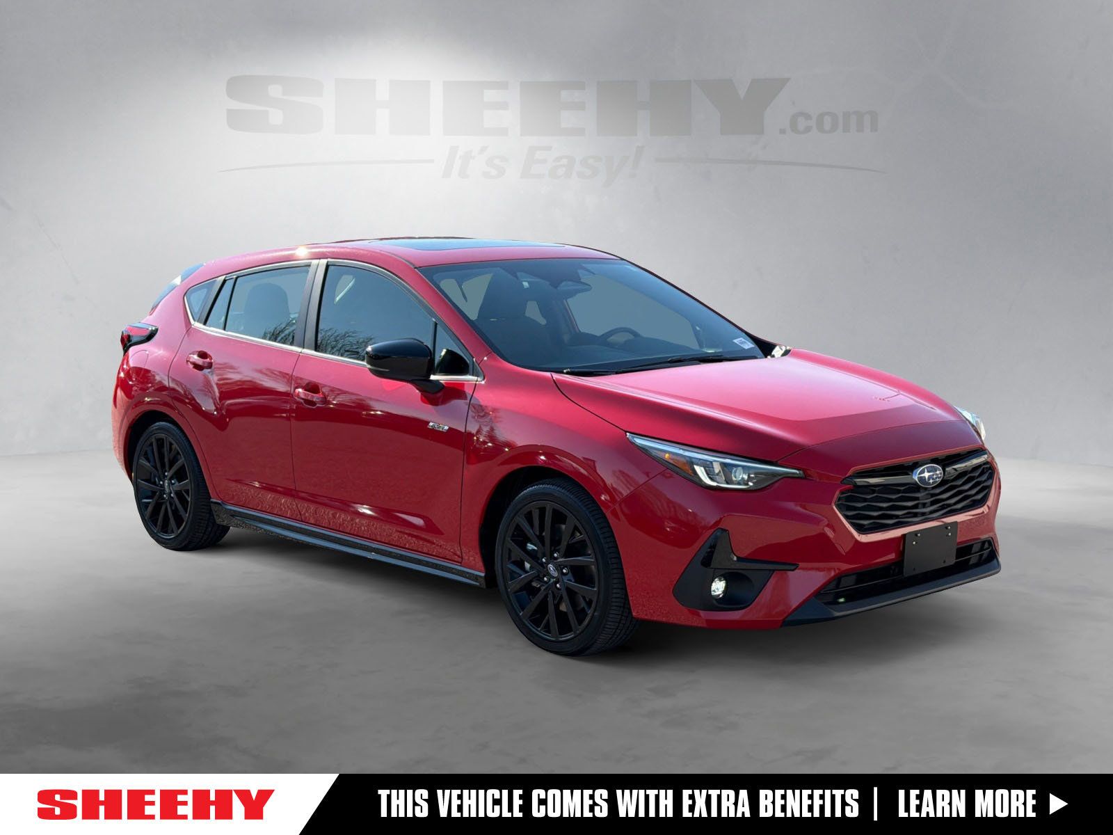 Pure Red 2024 Subaru Impreza RS AWD Wagon All-Wheel Drive Continuously Variable Transmission