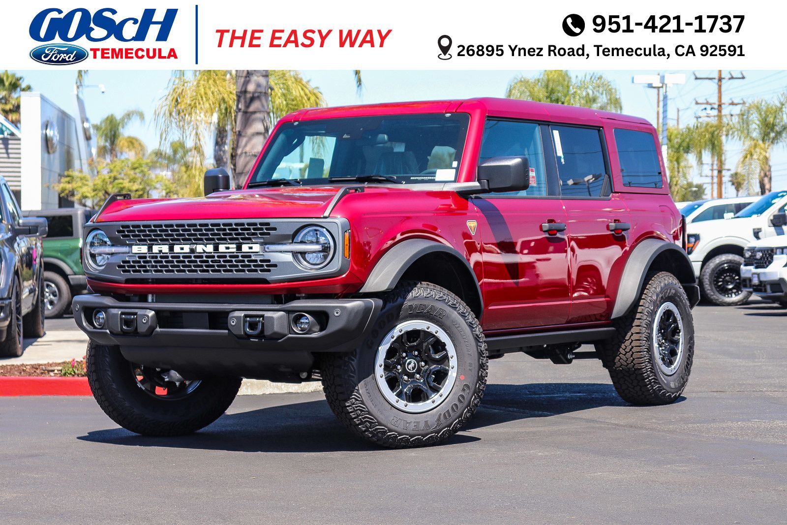 Ruby Red 2026 Ford Bronco Badlands 4-Door 4WD SUV / Crossover Four-Wheel Drive Automatic