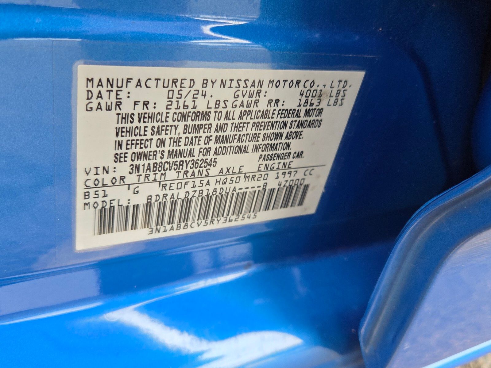 Used 2024 Blue Nissan SV image 19