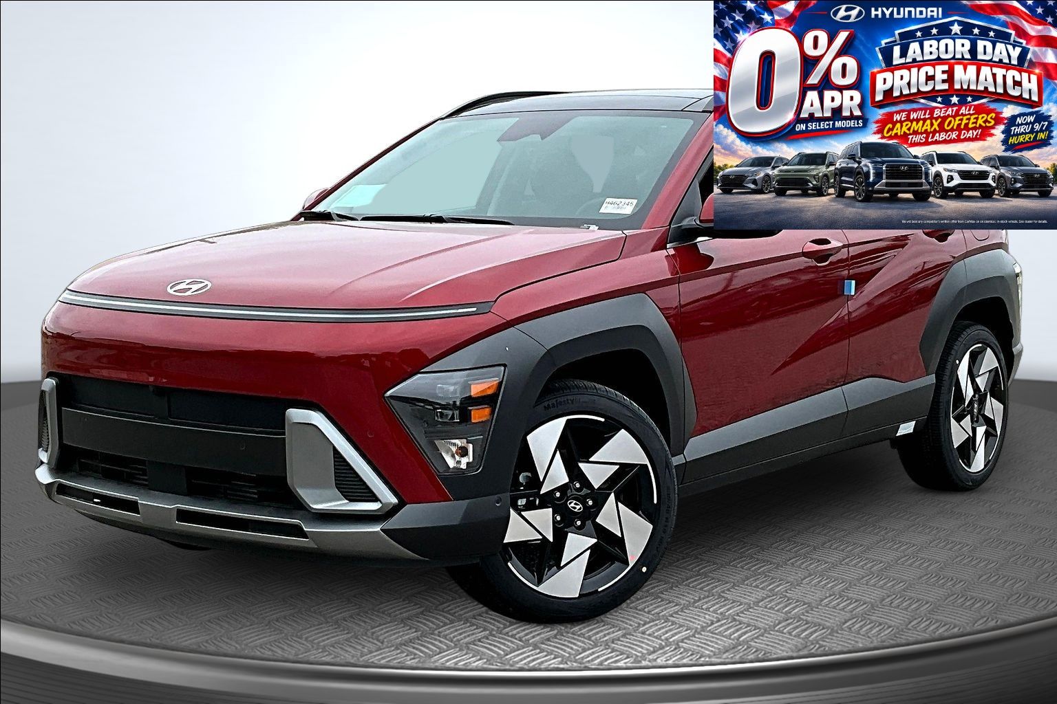 Ultimate Red Metallic 2026 Hyundai Kona SUV / Crossover All-Wheel Drive 8-Speed Automatic