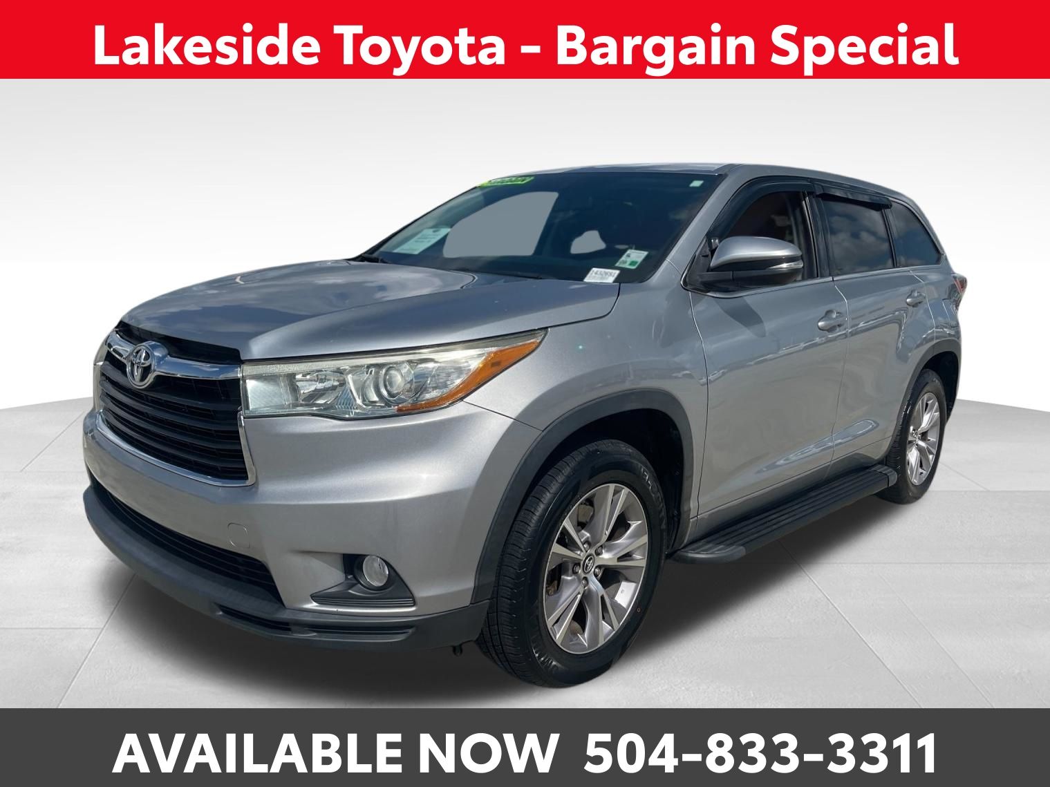 Silver 2016 Toyota Highlander SUV / Crossover Front-Wheel Drive 6-Speed Automatic Overdrive