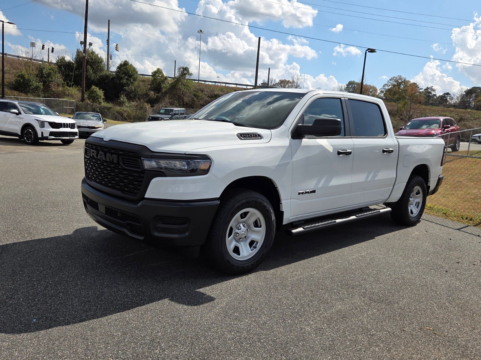 Bright White Clearcoat 2026 RAM 1500 Tradesman Crew Cab 4WD Pickup Truck Four-Wheel Drive 8-Speed Automatic