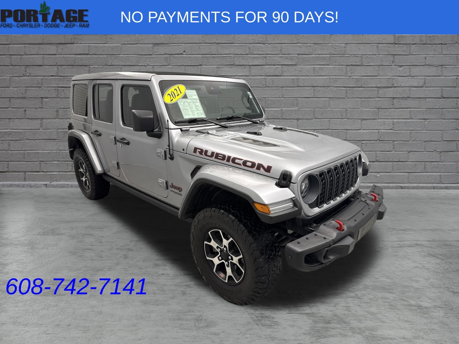 Billet Silver Metallic Clearcoat 2021 Jeep Wrangler SUV / Crossover Four-Wheel Drive 8-Speed Automatic