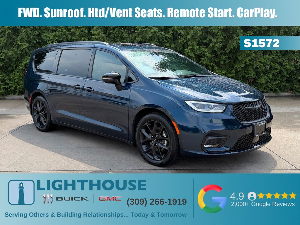 Fathom Blue Pearlcoat 2025 Chrysler Pacifica Minivan Front-Wheel Drive 9-Speed Automatic