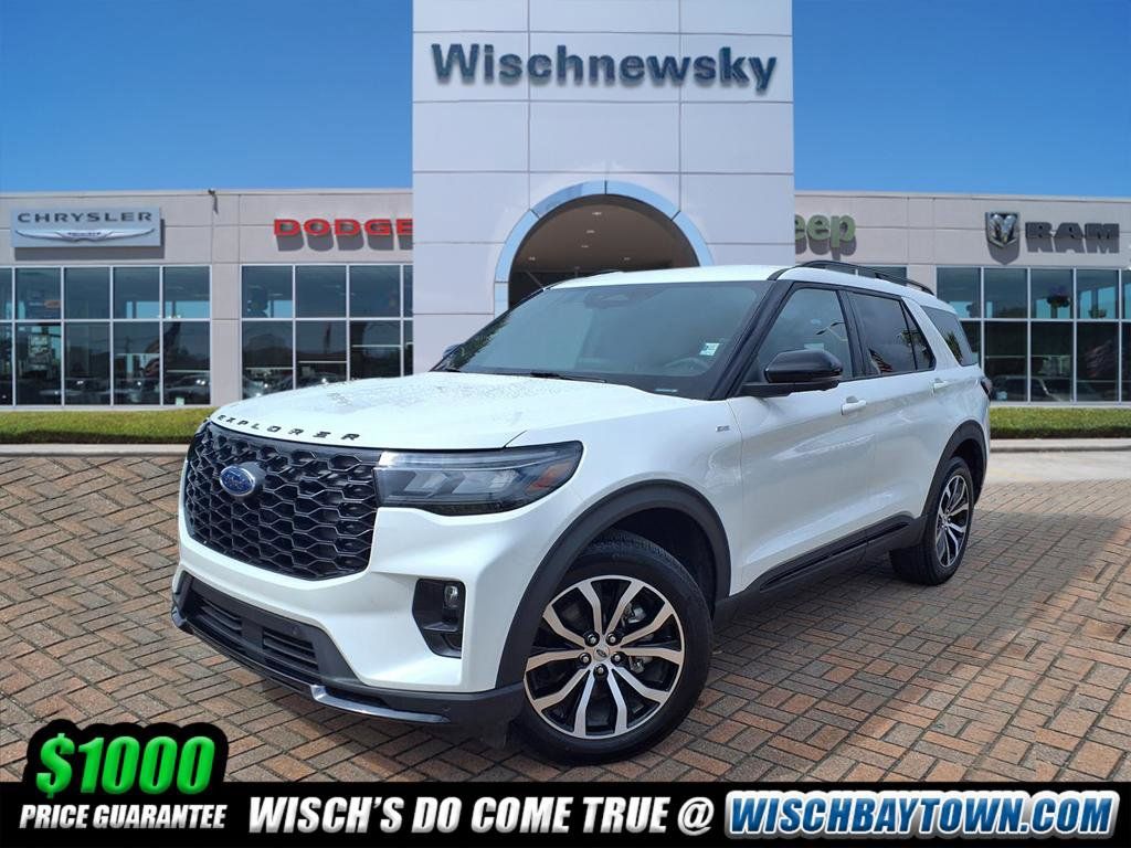 White Metallic 2025 Ford Explorer ST-Line AWD SUV / Crossover All-Wheel Drive Automatic