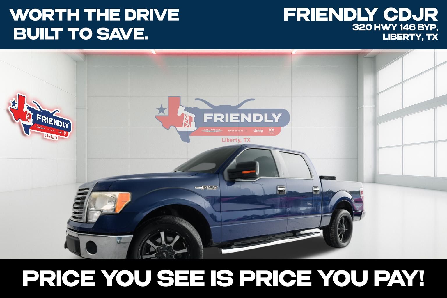 Dark Blue Pearl Metallic 2012 Ford F-150 Pickup Truck 4X2 6-Speed Automatic
