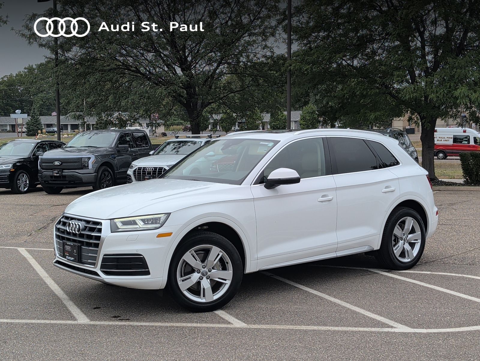 Ibis White 2019 Audi Q5 SUV / Crossover All-Wheel Drive 7-Speed Automatic