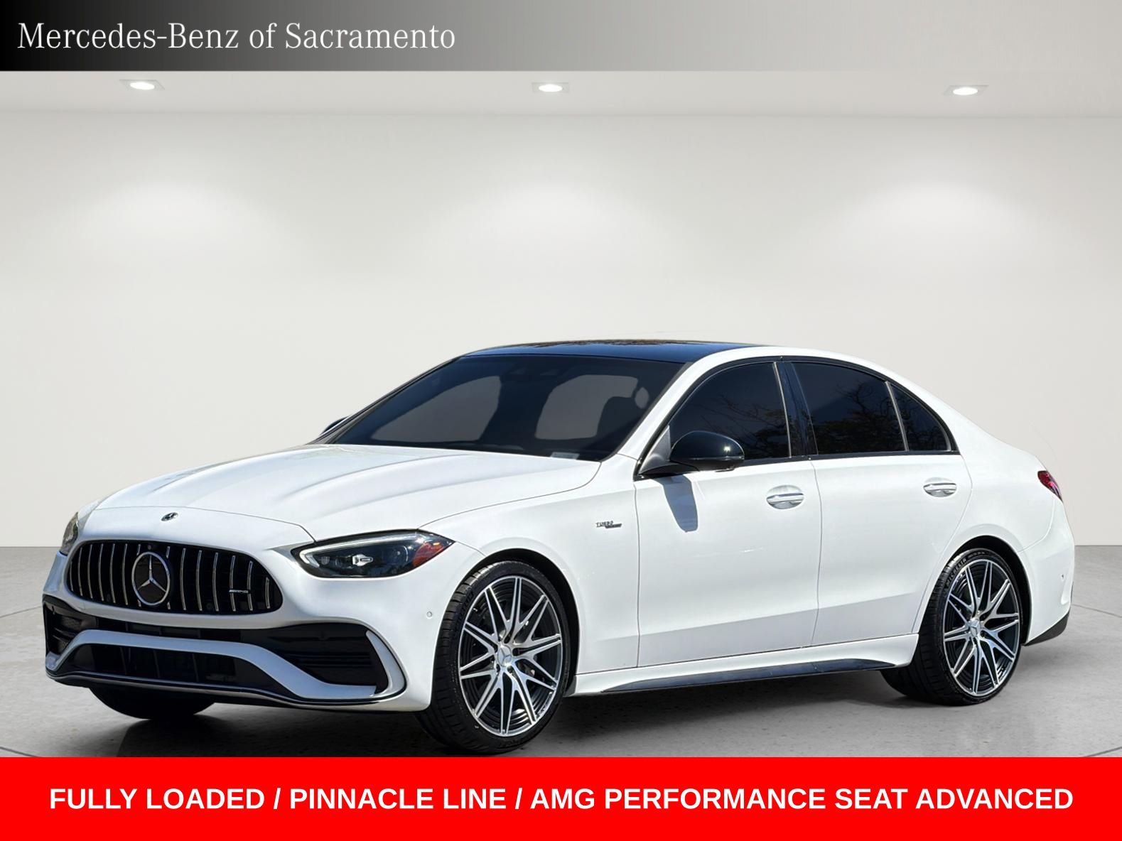 MANUFAKTUR Moonlight White Metallic 2023 Mercedes-Benz C-Class Convertible All-Wheel Drive 9-Speed Automatic