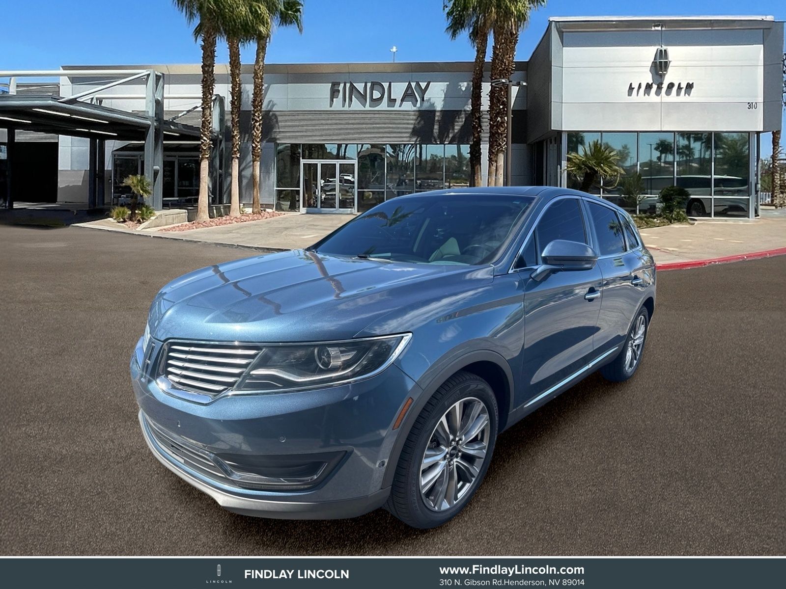 Blue Diamond Metallic 2018 Lincoln MKX SUV / Crossover All-Wheel Drive 6-Speed Automatic