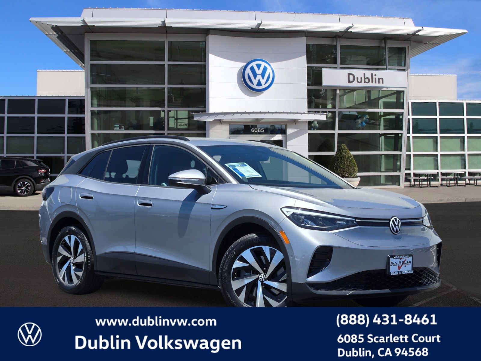 Silver Mist Metallic 2023 Volkswagen ID.4 SUV / Crossover Rear-Wheel Drive Automatic