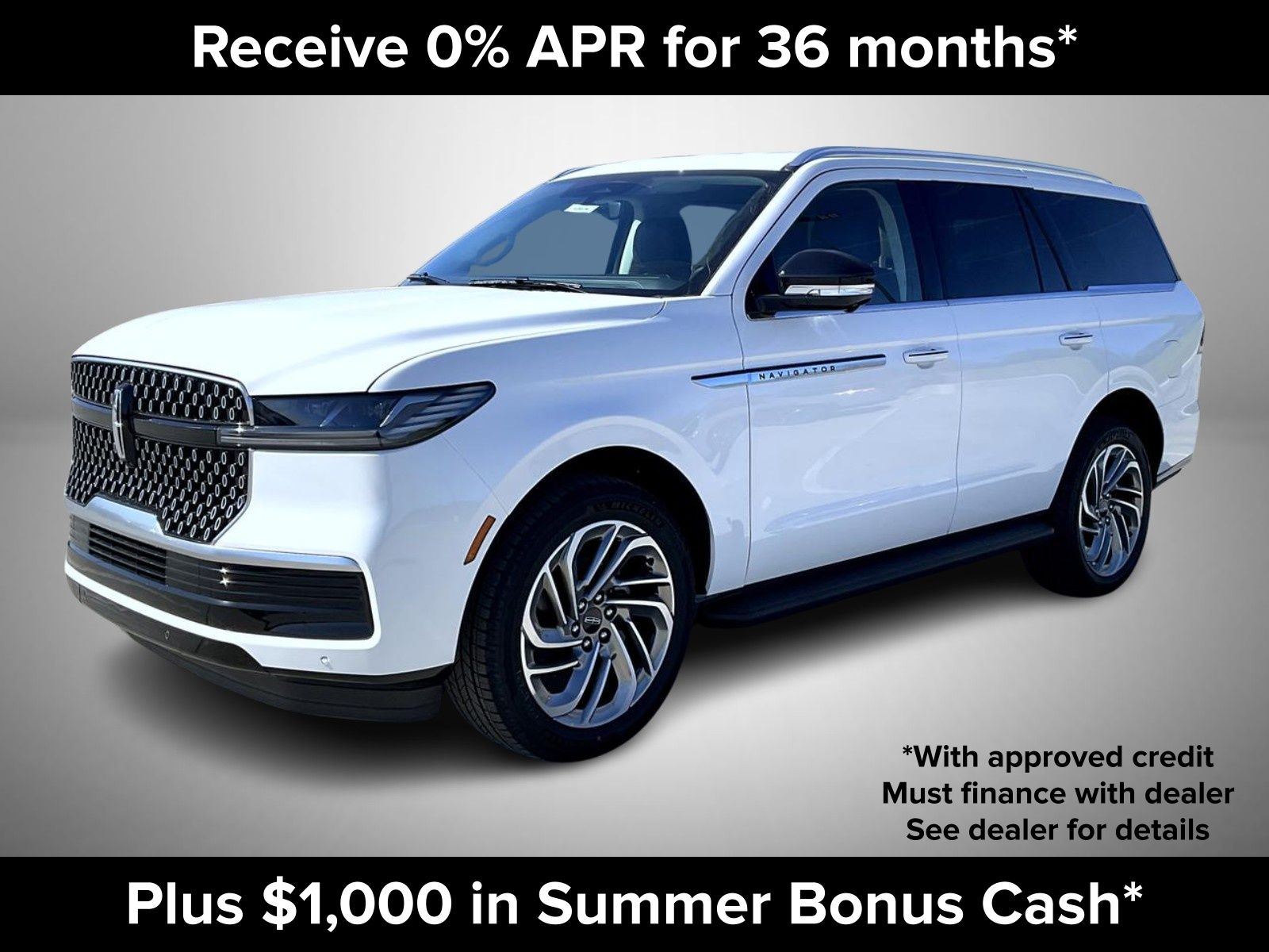 Star White Metallic Tri-Coat 2026 Lincoln Navigator SUV / Crossover Four-Wheel Drive Automatic