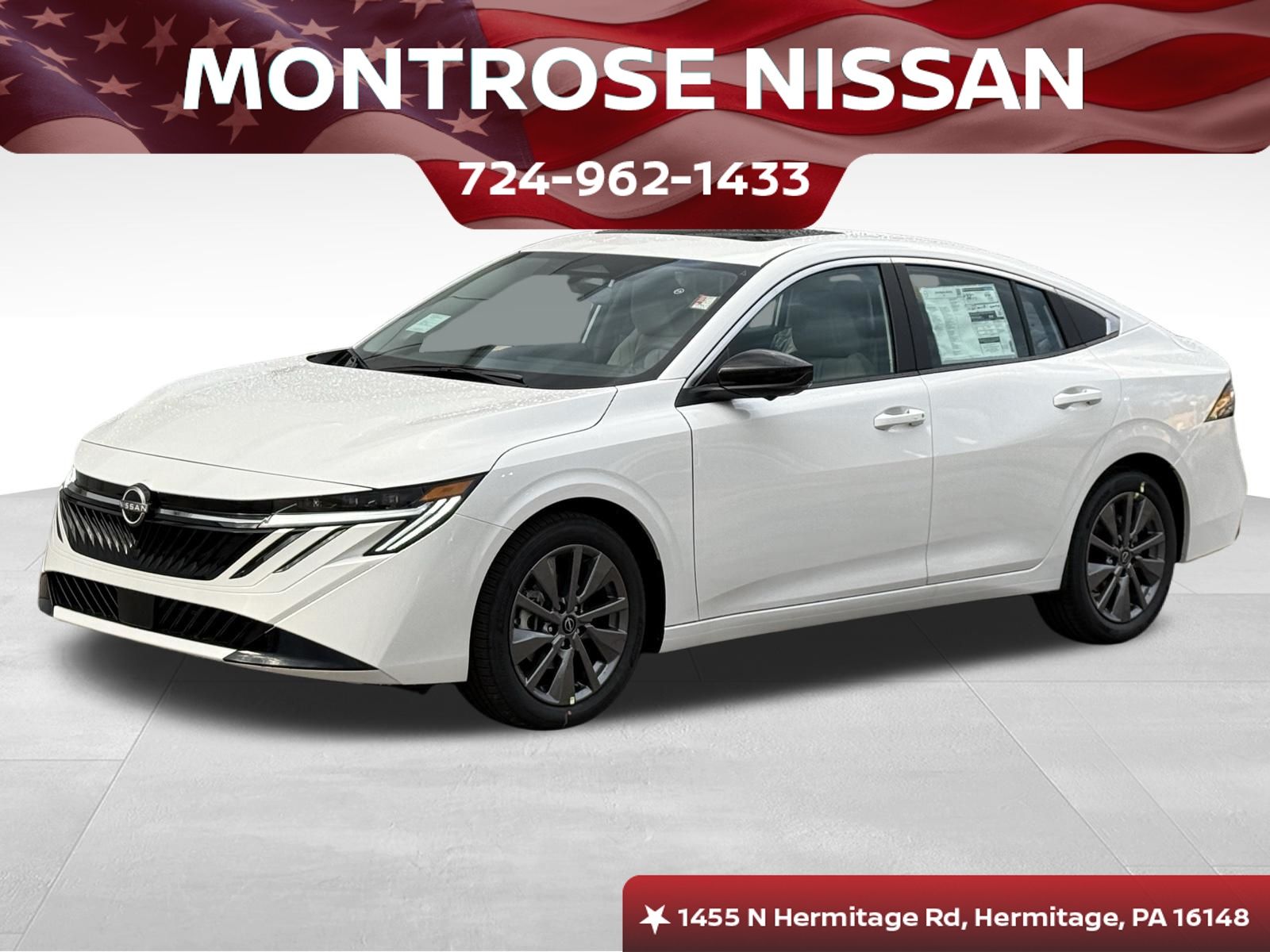 Aspen White 2026 Nissan Sentra Sedan Front-Wheel Drive Continuously Variable Transmission