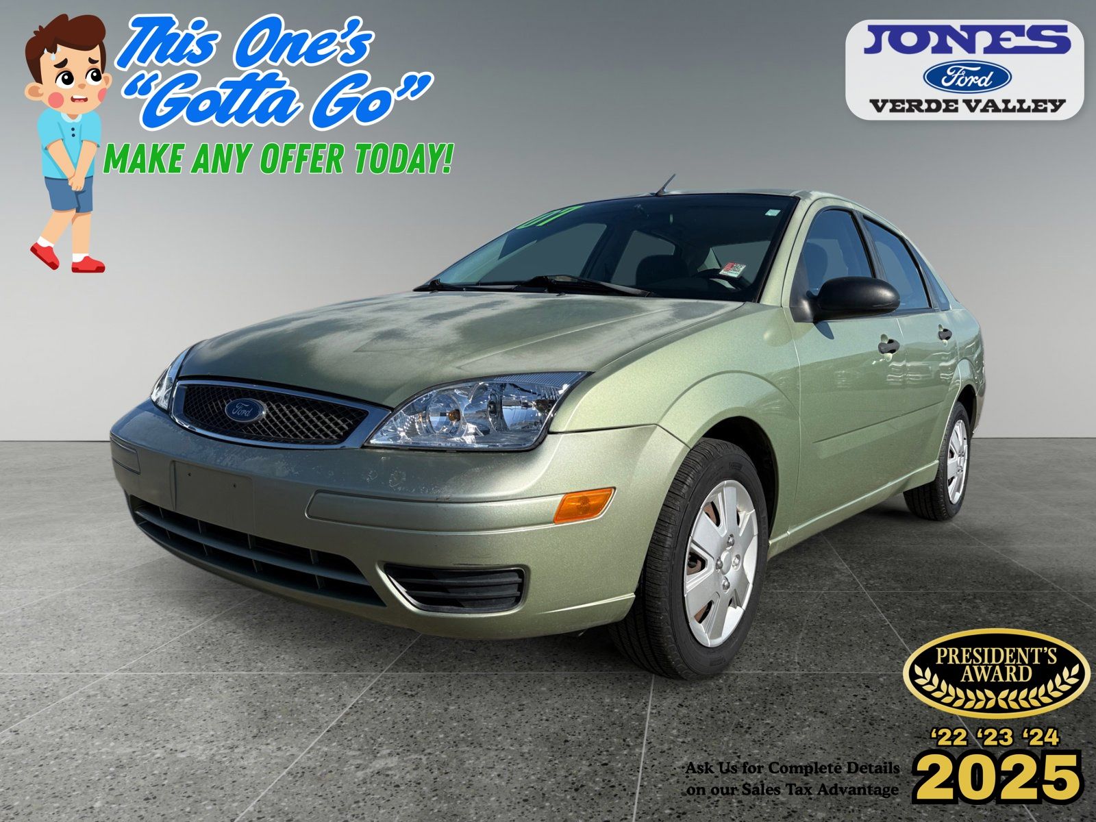 -Select- 2007 Ford Focus Sedan Front-Wheel Drive 4-Speed Automatic