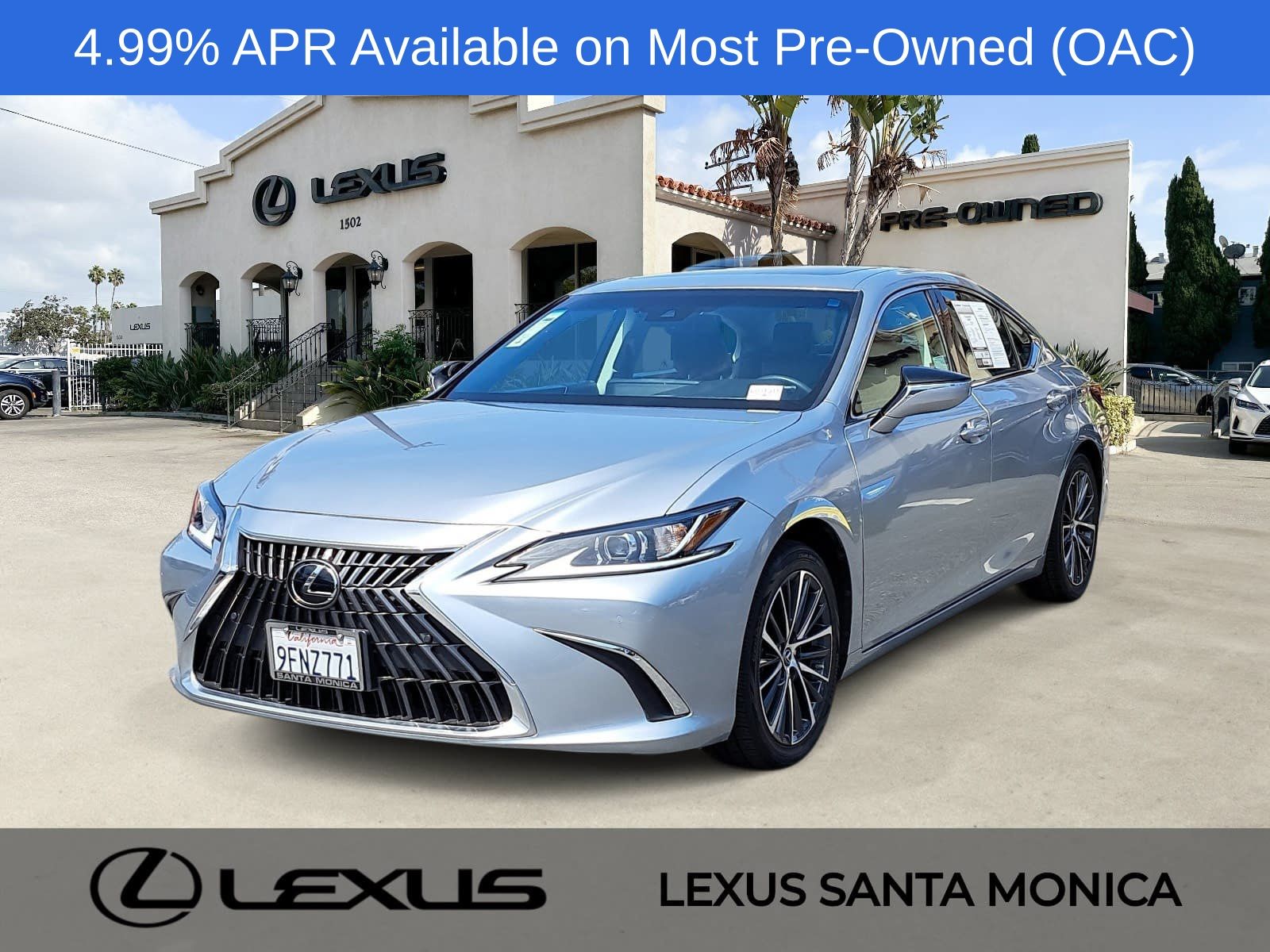 Iridium 2023 Lexus ES Hybrid Sedan Front-Wheel Drive Continuously Variable Transmission