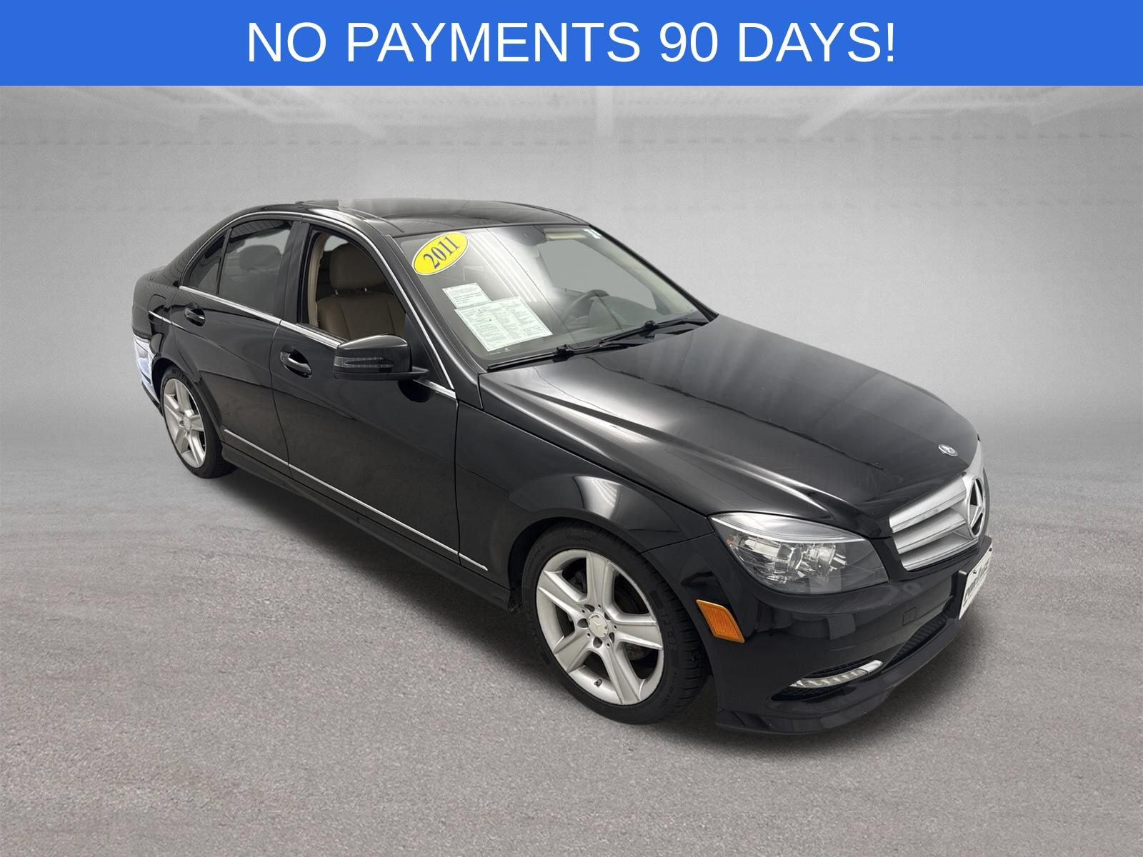 Black 2011 Mercedes-Benz C-Class Sedan 7-Speed Automatic